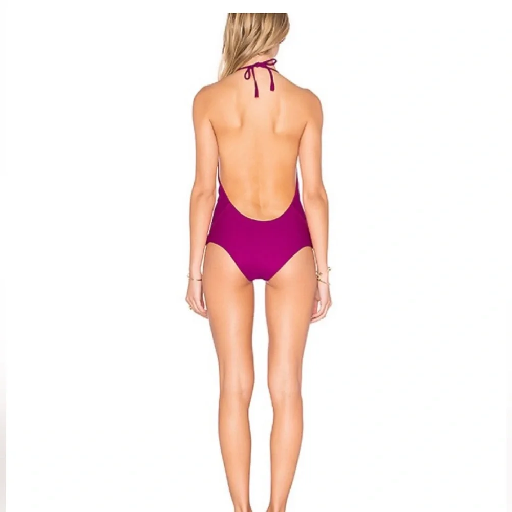 BNWOT Aila Blue One Piece Swimsuit - Picture 3 of 5